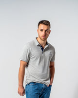 The Original Polo - Classic fit Polo Shirt in Grey with Navy accents