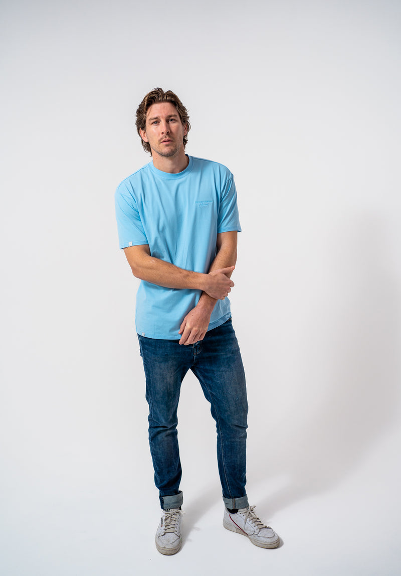 Miami Blue Classic fit T-shirt in Pastel Blue