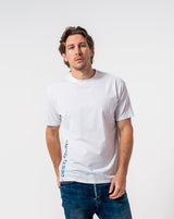 The Vertical - Classic fit T-shirt in White with Navy accents